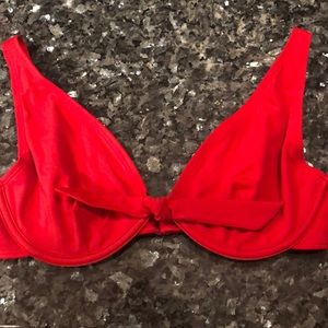 Venus red hot bikini top